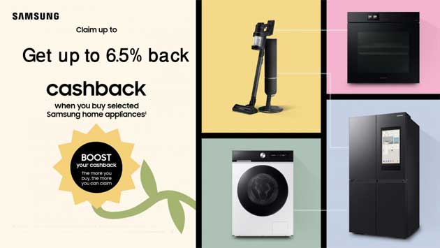 Up to 6.5% Cashback on Samsung Purchases – Plus Double Cashback for Valentine’s Day!
